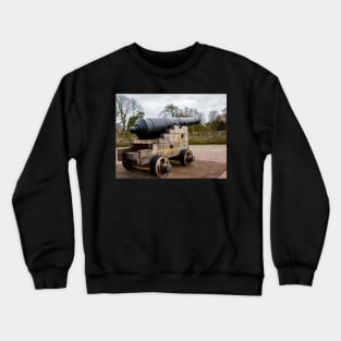 Historical canon on city wall, Netherlands Crewneck Sweatshirt